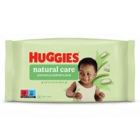 Дитячі вологі серветки Huggies Natural Care, 56 шт
